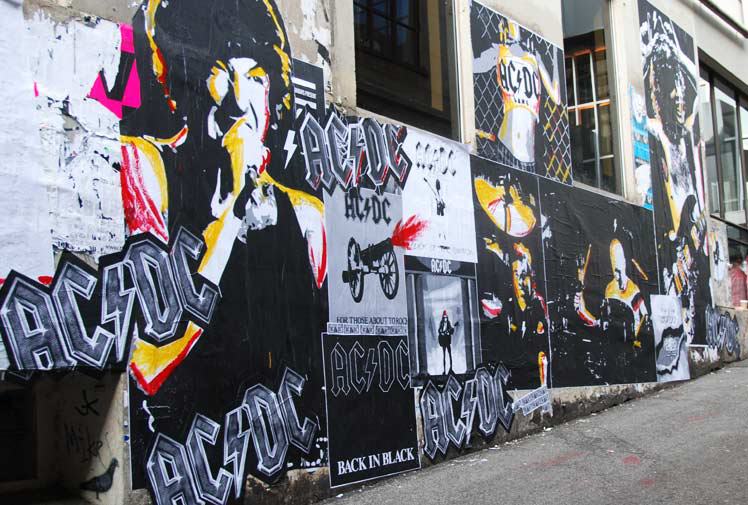 Acdc lane Melbourne, Australia.